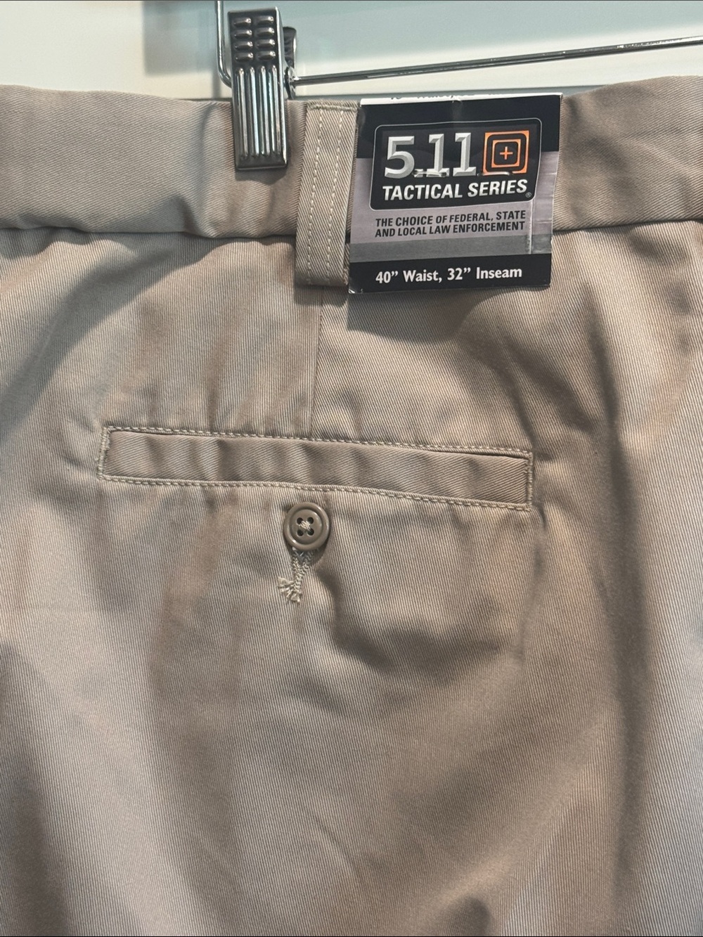 5.11 Tactical Covert Khaki Men’s Work Pants-40X32 - Picture 6 of 7